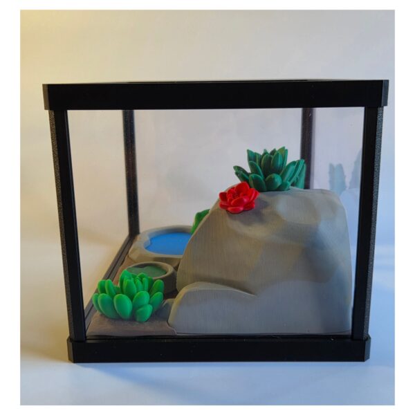 Terrarium met Griekse Landschildpad – Decoratieve Miniatuur Leefomgeving met Bijlage
