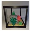 Ontwerp zonder titel (48) Terrarium met Mexicaanse Axolotl – Decoratieve Mini Onderwaterwereld met Bijlage