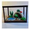 Terrarium met Griekse Landschildpad – Decoratieve Miniatuur Leefomgeving met Bijlage
