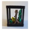 Mini Terrarium met Roodoogmakikikker – Decoratieve Miniatuur Leefomgeving met Bijlage
