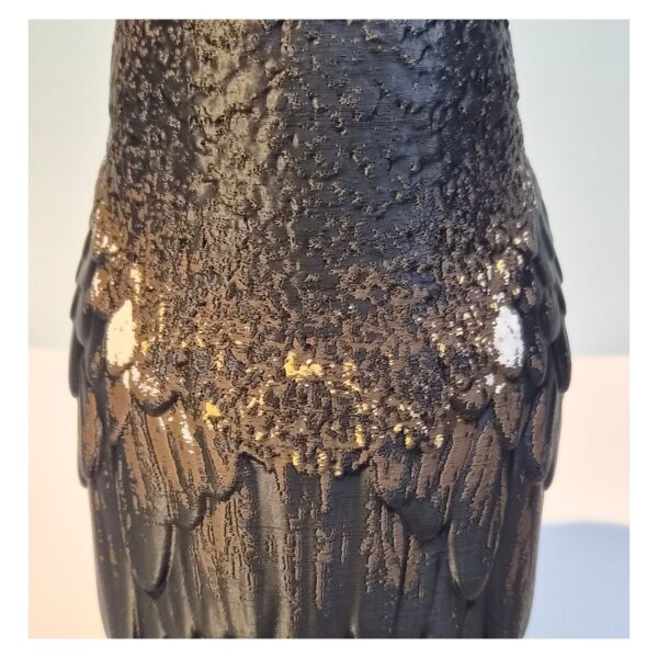 close up achter Amerikaanse oehoe – Decoratief 3D-geprint beeld