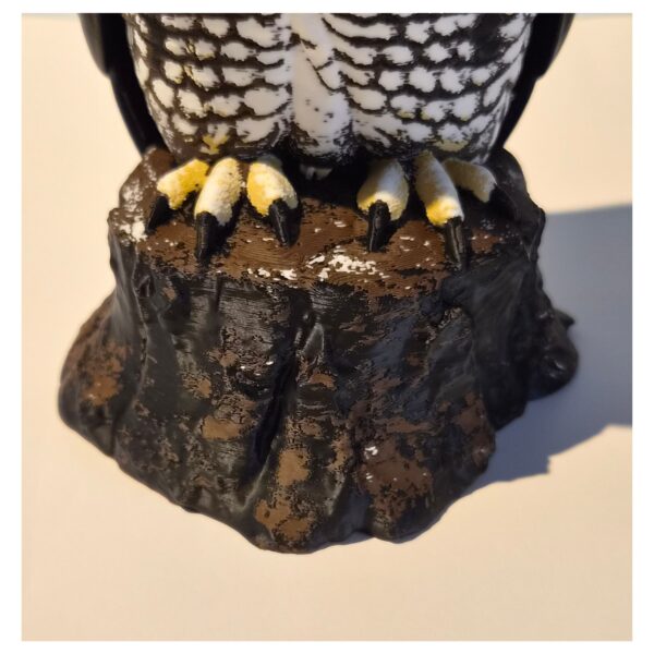 close up poten en stam Amerikaanse oehoe – Decoratief 3D-geprint beeld