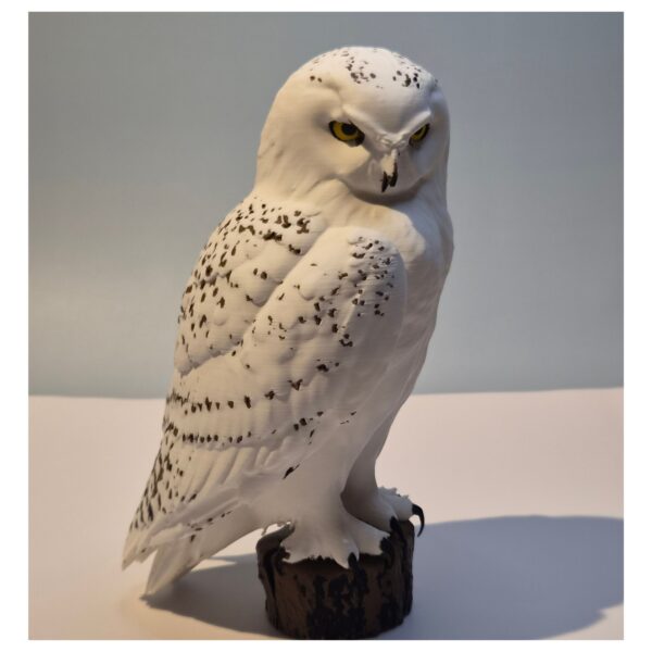 voor Sneeuwuil – Gedetailleerd 3D-geprint Beeld