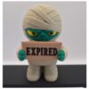 12 Halloween mummie met grappige verwisselbare tekstbordjes