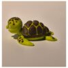 Terrarium met moeder zeeschildpad en kind