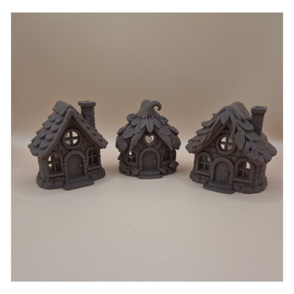 huisjes 3 set kaarsjes Sfeervolle huisjes als kaarshouders set van 3